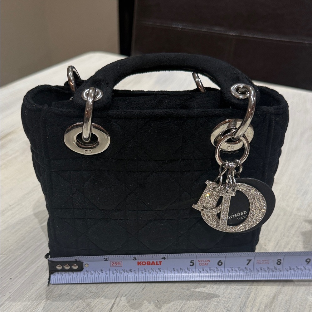 Source Unknown Black Quilted Mini Bag - image 10